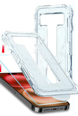NoXx Screenprotector Geschikt voor iPhone 16 Plus Screenprotector Met Montage Frame Hybrid Flexibel Glass Full Cover