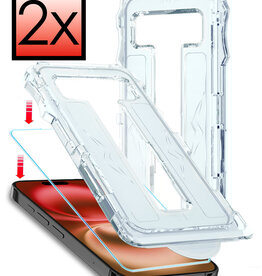 NoXx NoXx iPhone 16 Plus Hybrid Screenprotector - 2 PACK