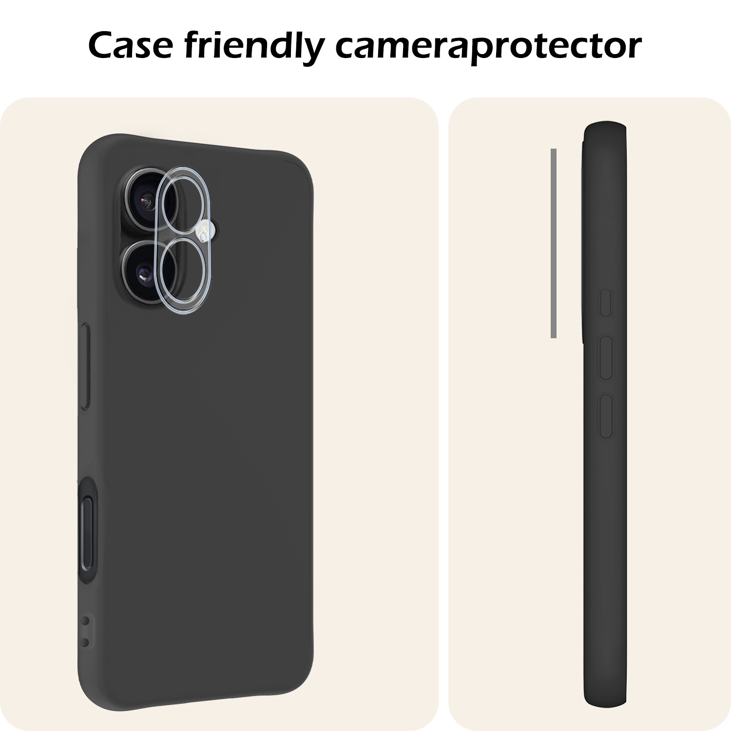 Nomfy Screenprotector - Geschikt voor iPhone 16 Plus Camera Screen Protector Beschermglas - Screenprotector Geschikt voor iPhone 16 Plus Camera Screenprotector Tempered Glass
