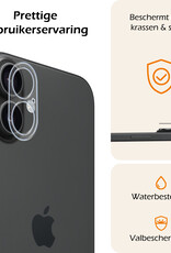 Nomfy Screenprotector - Geschikt voor iPhone 16 Plus Camera Screen Protector Beschermglas - Screenprotector Geschikt voor iPhone 16 Plus Camera Screenprotector Tempered Glass