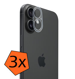 Nomfy Nomfy iPhone 16 Plus Camera Screenprotector - 3 PACK