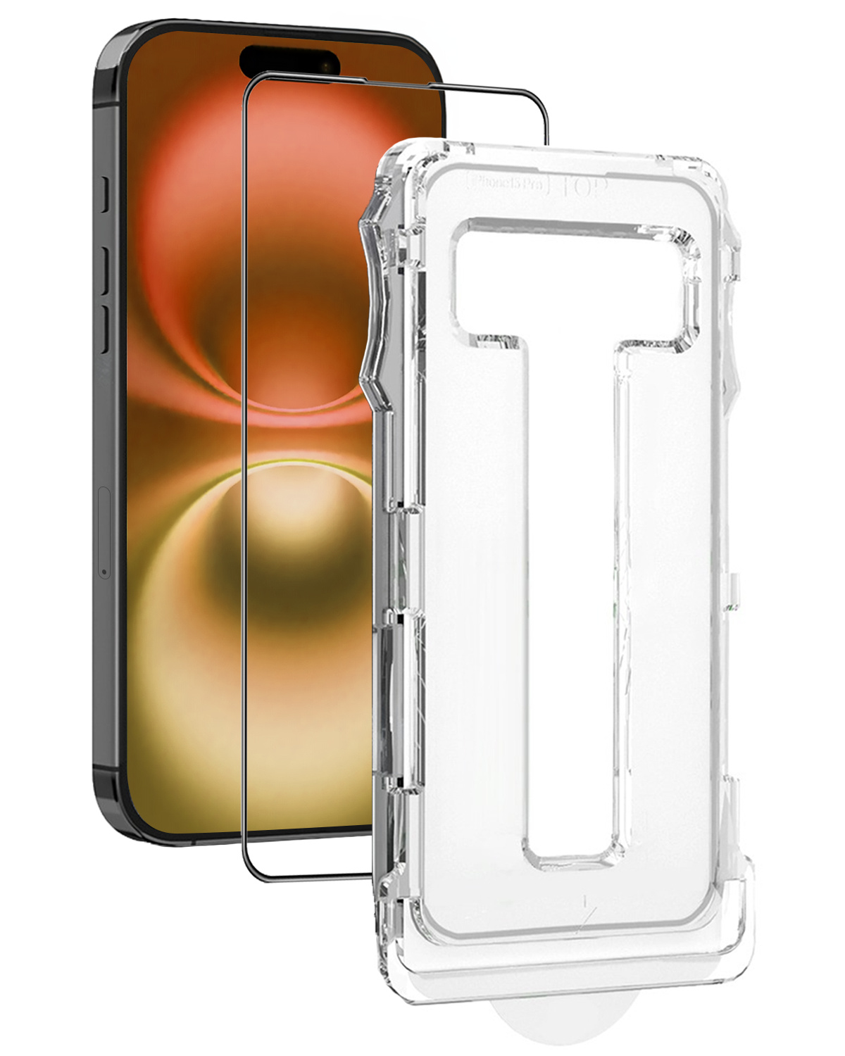 Nomfy Screenprotector - Geschikt voor iPhone 16 Screenprotector Met Installatie Kit Bescherm Glas - Screenprotector Geschikt voor iPhone 16 Screen Protector Met Montage Frame Flexibel Glas Full Cover