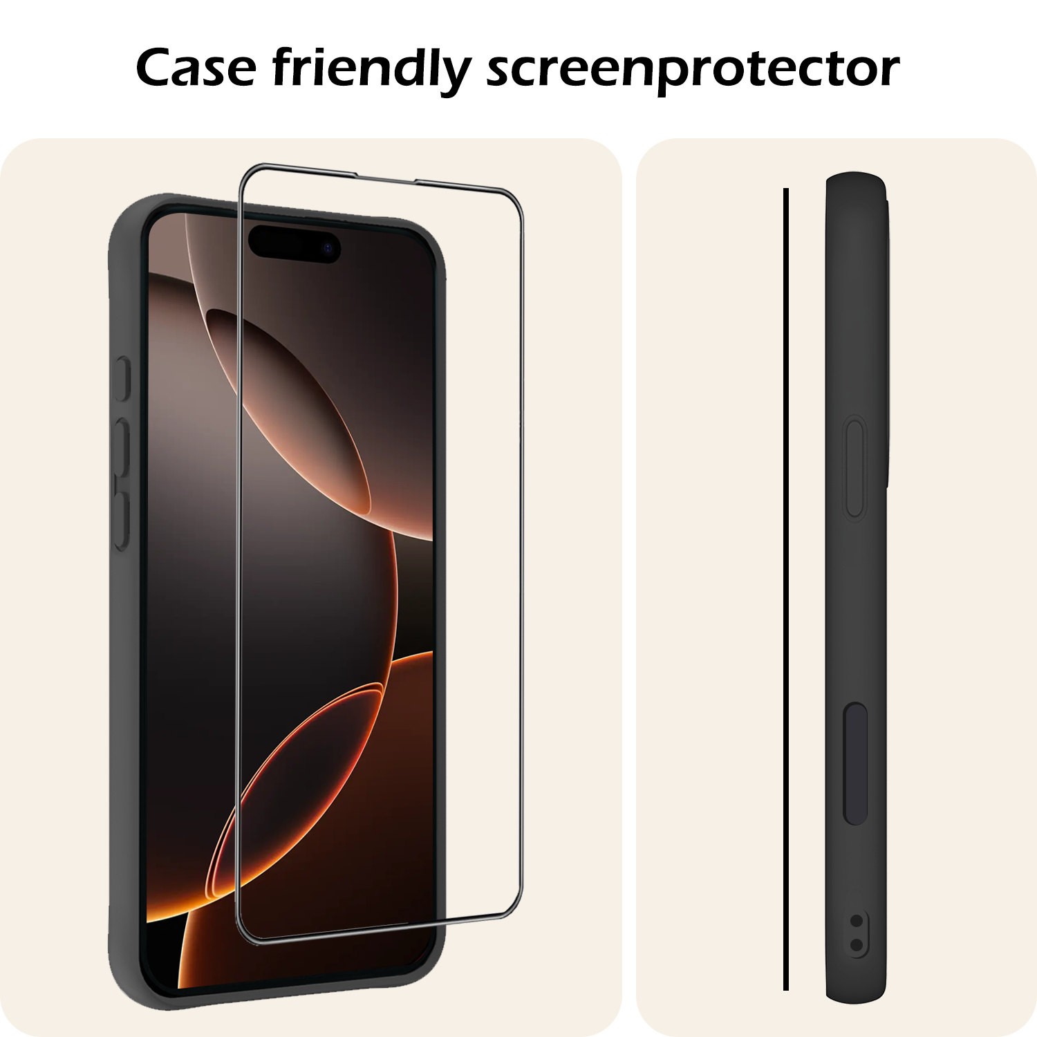 Nomfy Screenprotector - Geschikt voor iPhone 16 Pro Screenprotector Met Installatie Kit Bescherm Glas - Screenprotector Geschikt voor iPhone 16 Pro Screen Protector Met Montage Frame Flexibel Glas Full Cover