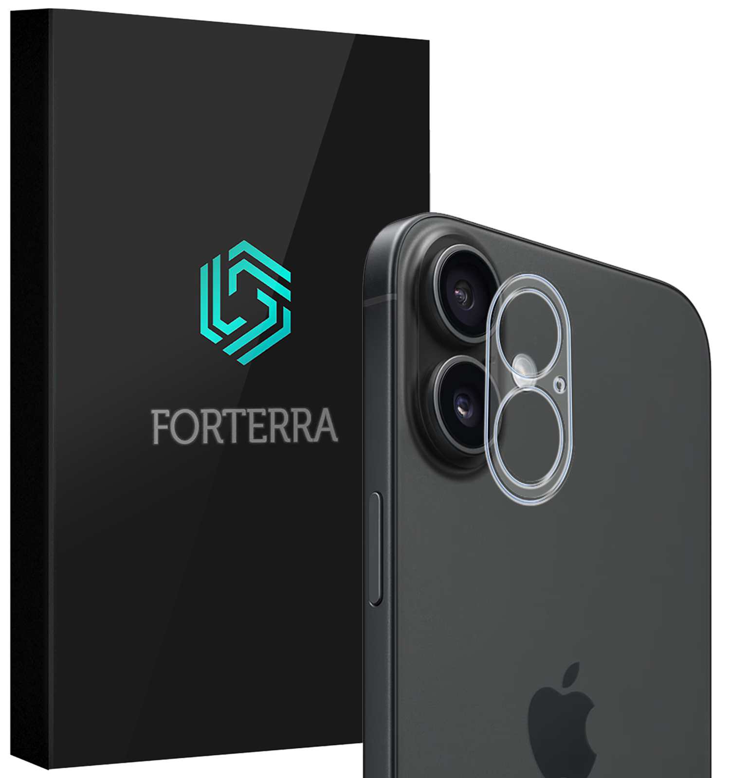 Forterra Camera Bescherming Geschikt voor iPhone 16 Camera Protector Glas - Lens Protector Geschikt voor iPhone 16 Screenprotector Camera Protector Gehard Glas