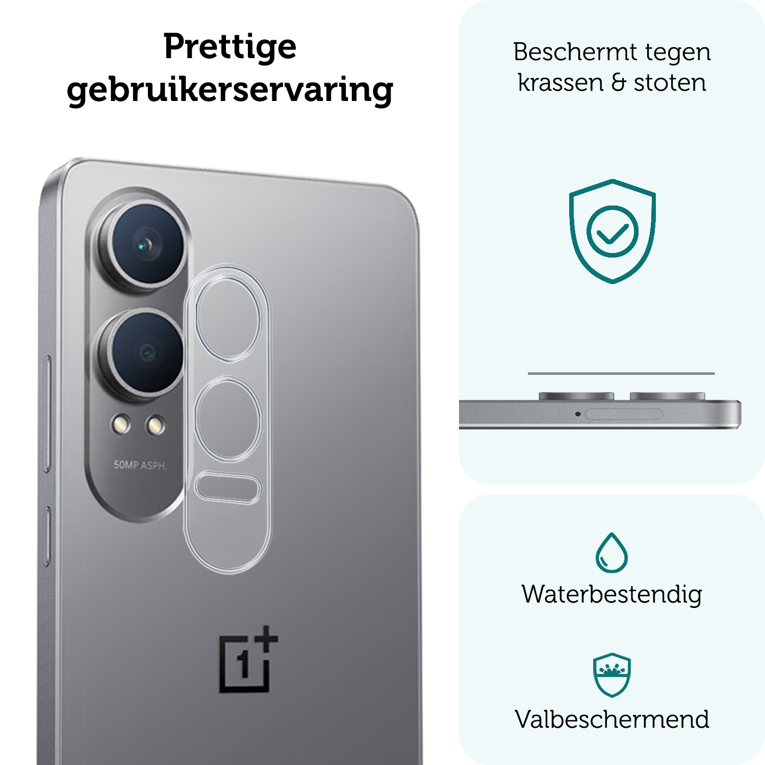 Forterra Camera Bescherming Geschikt voor iPhone 16 Camera Protector Glas - Lens Protector Geschikt voor iPhone 16 Screenprotector Camera Protector Gehard Glas - 3 PACK