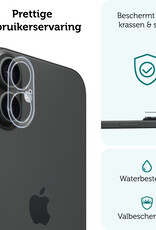 Forterra Camera Bescherming Geschikt voor iPhone 16 Plus Camera Protector Glas - Lens Protector Geschikt voor iPhone 16 Plus Screenprotector Camera Protector Gehard Glas