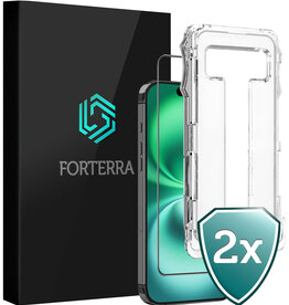 Forterra Forterra iPhone 16 Hybrid Screenprotector - 2 PACK