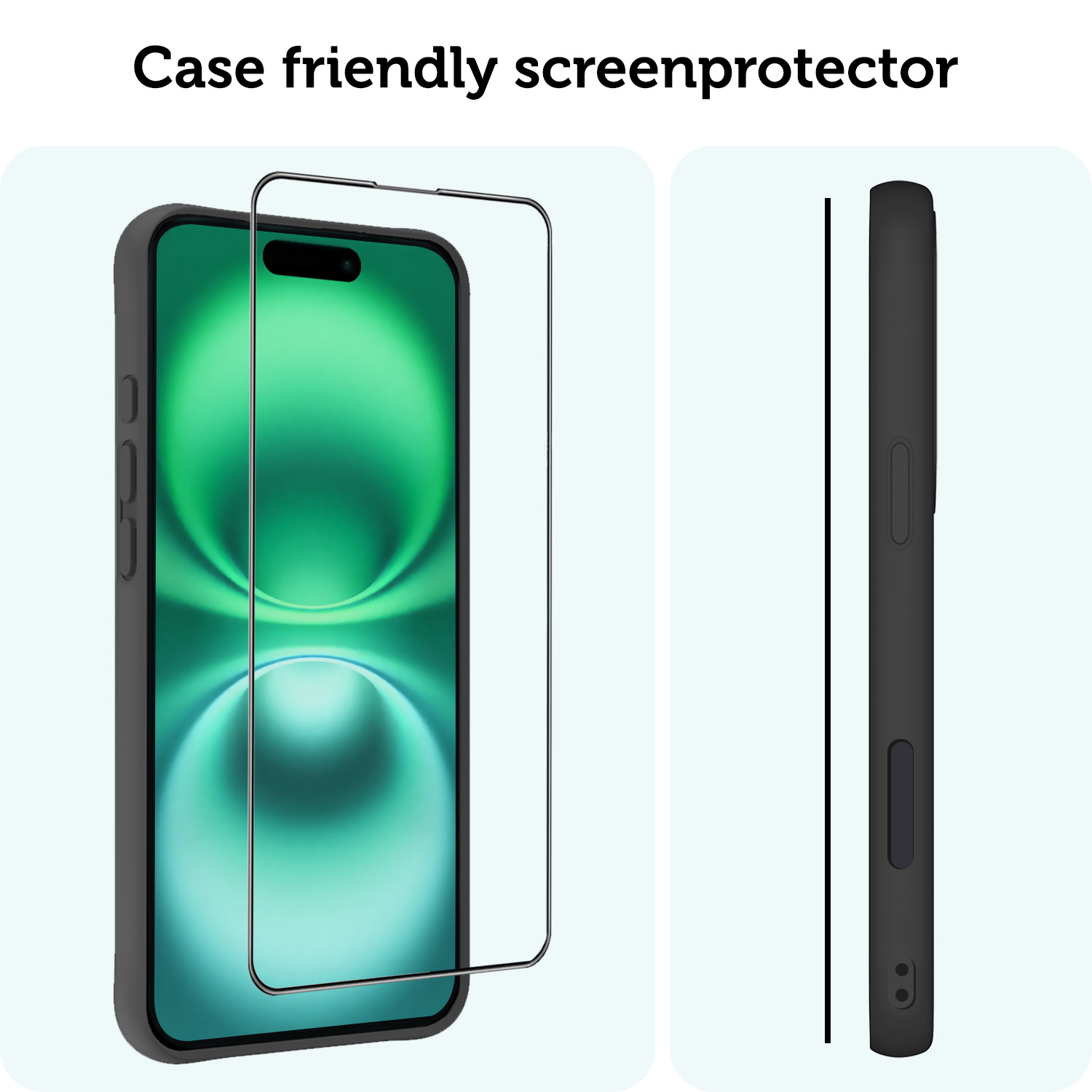 Forterra Screenprotector Geschikt voor iPhone 16 Plus Screenprotector Met Installatie Kit Flexibel Hybrid Full Cover - Screen Protector Geschikt voor iPhone 16 Plus Screenprotector Met Montage Frame Buigbaar Glas - 3 PACK