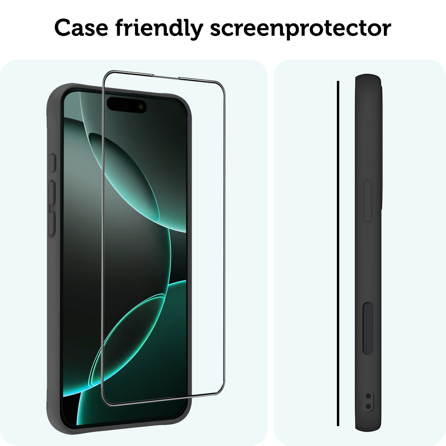 Forterra Screenprotector Geschikt voor iPhone 16 Pro Screenprotector Met Installatie Kit Flexibel Hybrid Full Cover - Screen Protector Geschikt voor iPhone 16 Pro Screenprotector Met Montage Frame Buigbaar Glas - 2 PACK