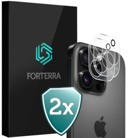Forterra Forterra iPhone 16 Pro Max Camera Screenprotector - 2 PACK