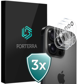Forterra Forterra iPhone 16 Pro Camera Screenprotector - 3 PACK