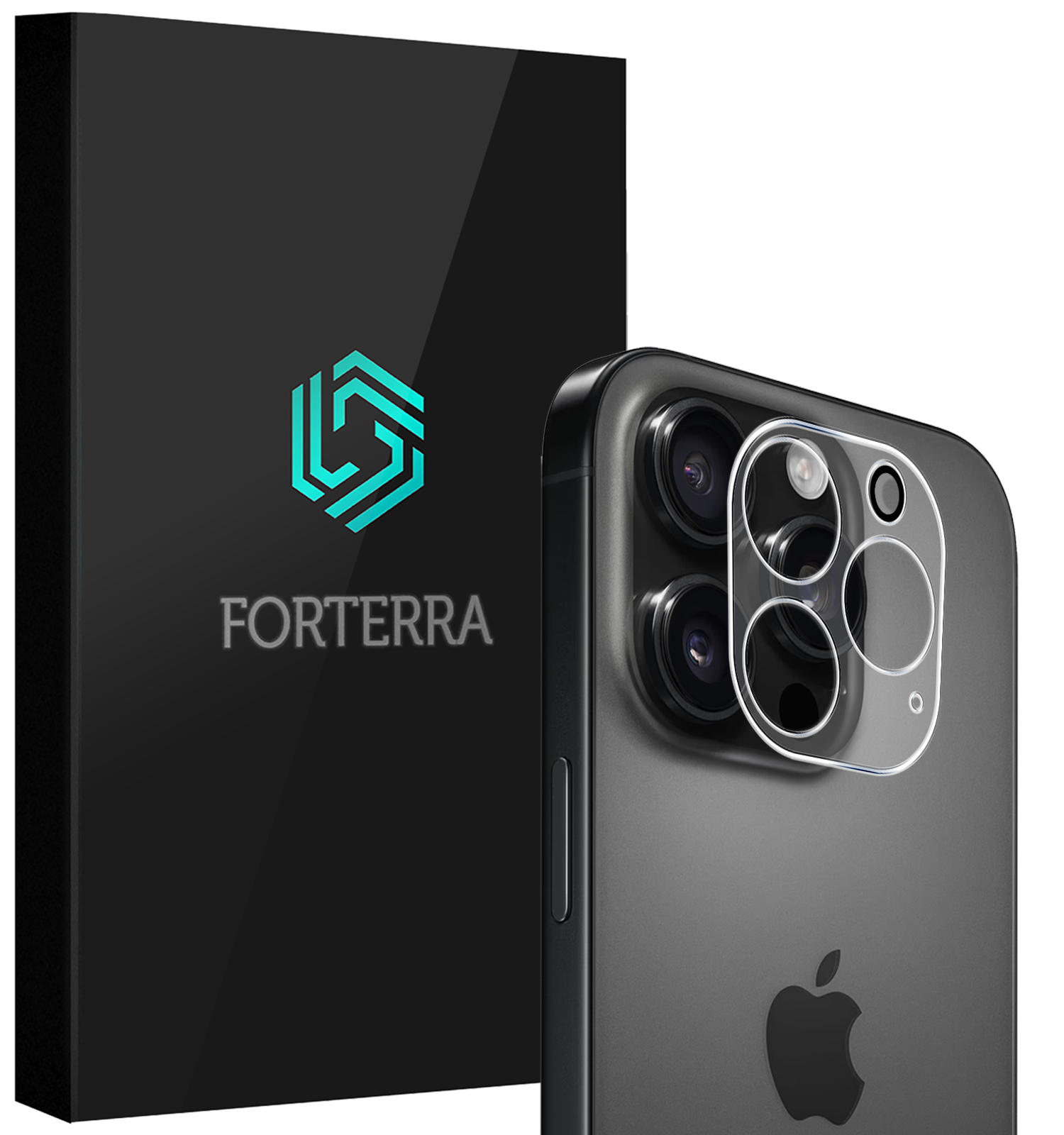 Forterra Camera Bescherming Geschikt voor iPhone 16 Pro Camera Protector Glas - Lens Protector Geschikt voor iPhone 16 Pro Screenprotector Camera Protector Gehard Glas