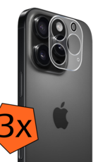 Nomfy Screenprotector - Geschikt voor iPhone 16 Pro Camera Screen Protector Beschermglas - Screenprotector Geschikt voor iPhone 16 Pro Camera Screenprotector Tempered Glass - 3 PACK
