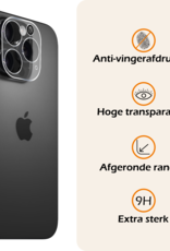 Nomfy Screenprotector - Geschikt voor iPhone 16 Pro Camera Screen Protector Beschermglas - Screenprotector Geschikt voor iPhone 16 Pro Camera Screenprotector Tempered Glass