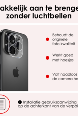 NoXx Screenprotector Geschikt voor iPhone 16 Pro Max Camera Screenprotector Gehard Glas - Screenprotector Geschikt voor iPhone 16 Pro Max Screenprotector Camera Tempered Glass - 3x