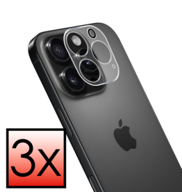 NoXx NoXx iPhone 16 Pro Camera Screenprotector - 3 PACK
