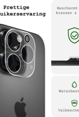 BASEY. Screenprotector Geschikt voor iPhone 16 Pro Max Camera Screenprotector Tempered Glass Beschermglas Camera - Screenprotector Geschikt voor iPhone 16 Pro Max Camera Screen Protector - 3 Stuks