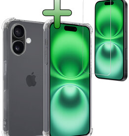 BASEY. BASEY. iPhone 16 Plus Hoesje Shockproof Met Screenprotector Met Dichte Notch