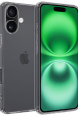 BASEY. Hoes Geschikt voor iPhone 16 Hoesje Siliconen Back Cover Case - Hoesje Geschikt voor iPhone 16 Hoes Cover Hoesje - Transparant