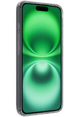 BASEY. Hoes Geschikt voor iPhone 16 Plus Hoesje Siliconen Back Cover Case Met 2x Screenprotector - Hoesje Geschikt voor iPhone 16 Plus Hoes Cover Hoesje - Transparant