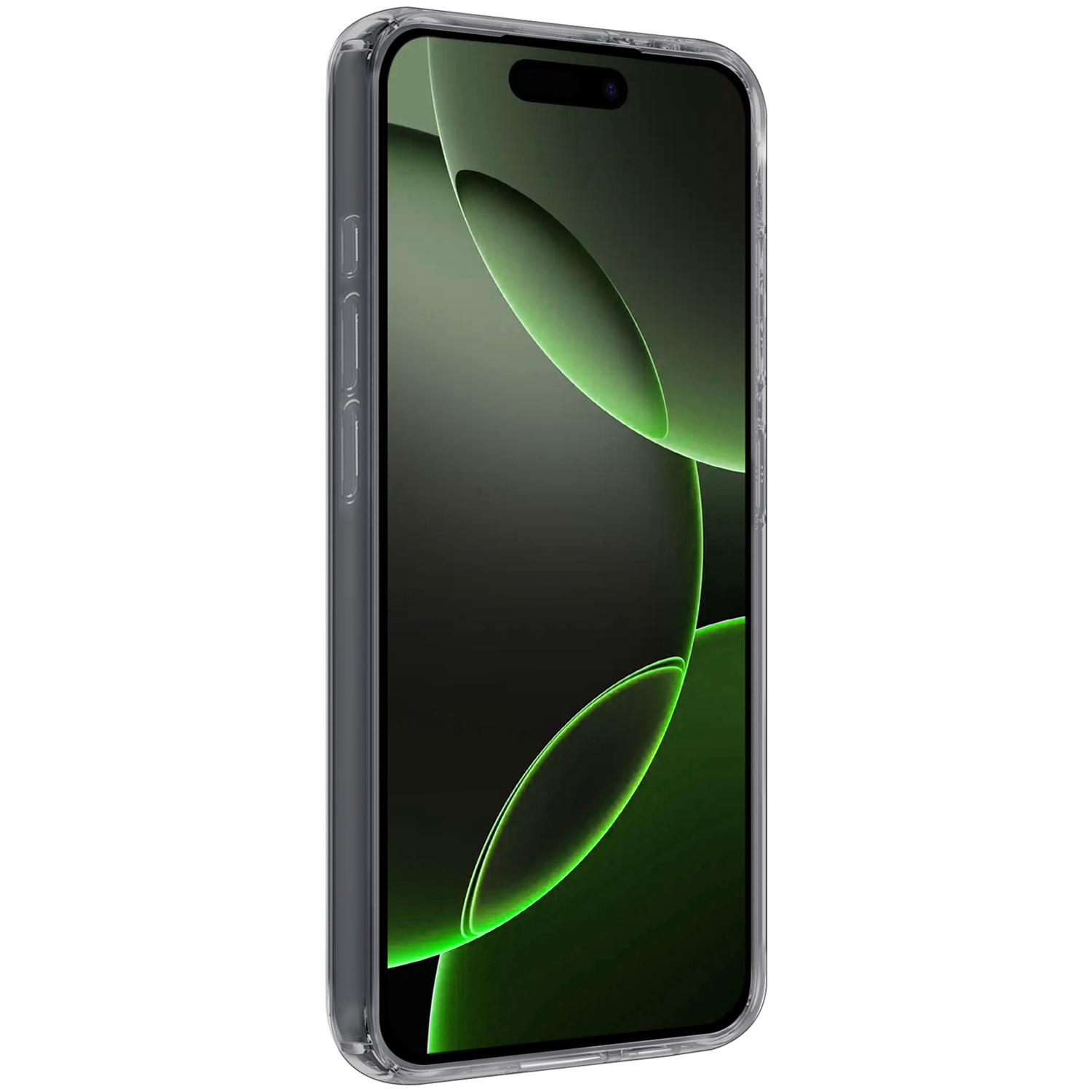 BASEY. Hoes Geschikt voor iPhone 16 Pro Hoesje Siliconen Back Cover Case Met 2x Screenprotector - Hoesje Geschikt voor iPhone 16 Pro Hoes Cover Hoesje - Transparant
