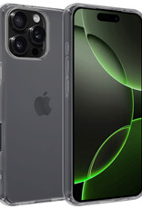 BASEY. Hoes Geschikt voor iPhone 16 Pro Max Hoesje Siliconen Back Cover Case - Hoesje Geschikt voor iPhone 16 Pro Max Hoes Cover Hoesje - Transparant