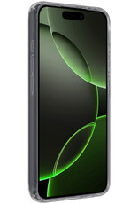 BASEY. Hoes Geschikt voor iPhone 16 Pro Max Hoesje Siliconen Back Cover Case - Hoesje Geschikt voor iPhone 16 Pro Max Hoes Cover Hoesje - Transparant - 2 Stuks