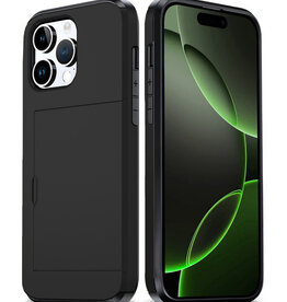 BASEY. BASEY. iPhone 16 Pro Max Hoesje Pashouder Hard - Zwart