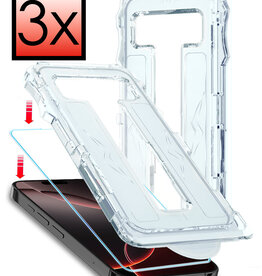 NoXx NoXx iPhone 16 Pro Max Hybrid Screenprotector - 3 PACK