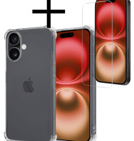 NoXx NoXx iPhone 16 Plus Hoesje Shockproof Met Screenprotector Met Dichte Notch