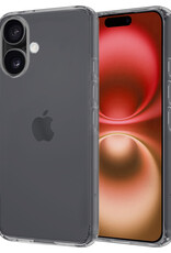 NoXx Hoes Geschikt voor iPhone 16 Plus Hoesje Cover Siliconen Back Case Hoes - Transparant