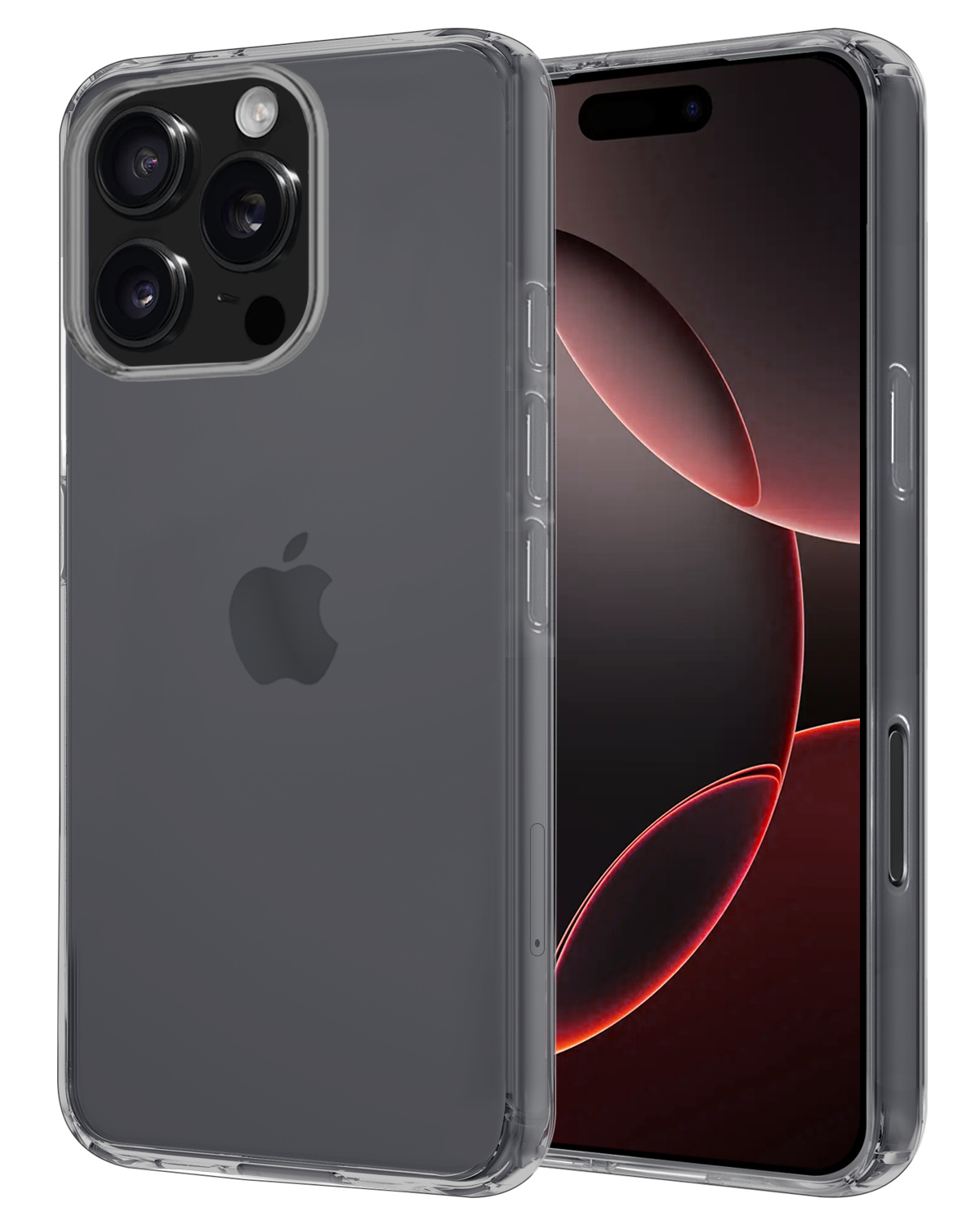 NoXx Hoes Geschikt voor iPhone 16 Pro Hoesje Cover Siliconen Back Case Hoes - Transparant