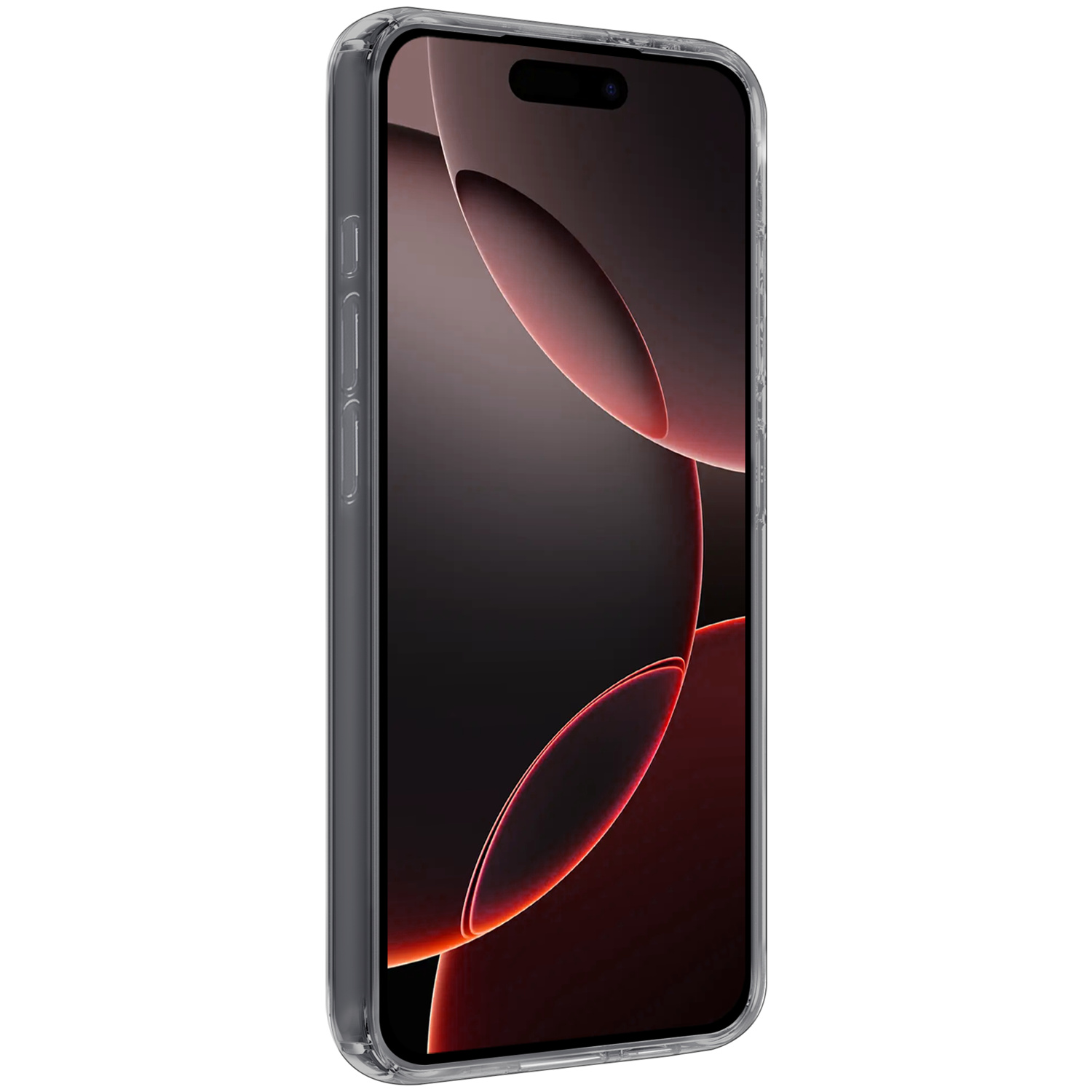 NoXx Hoes Geschikt voor iPhone 16 Pro Hoesje Cover Siliconen Back Case Hoes Met Screenprotector - Transparant