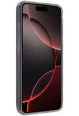 NoXx Hoes Geschikt voor iPhone 16 Pro Max Hoesje Cover Siliconen Back Case Hoes Met 2x Screenprotector - Transparant