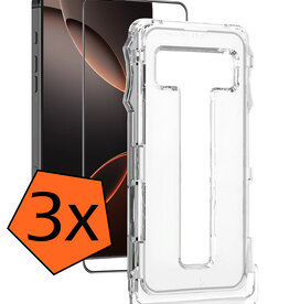 Nomfy Nomfy iPhone 16 Pro Max Hybrid Screenprotector - 3 PACK