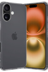 Nomfy Hoesje Geschikt voor iPhone 16 Hoesje Siliconen Cover Case - Hoes Geschikt voor iPhone 16 Hoes Back Case - Transparant