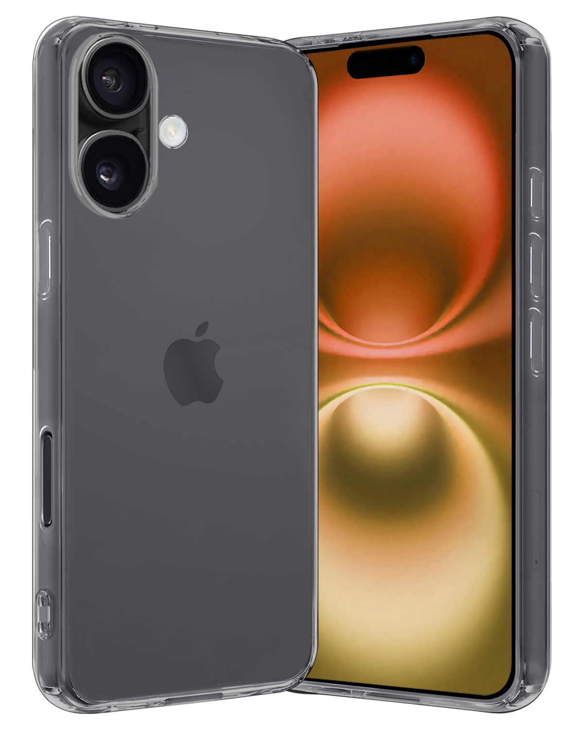 Nomfy Hoesje Geschikt voor iPhone 16 Hoesje Siliconen Cover Case - Hoes Geschikt voor iPhone 16 Hoes Back Case - Transparant