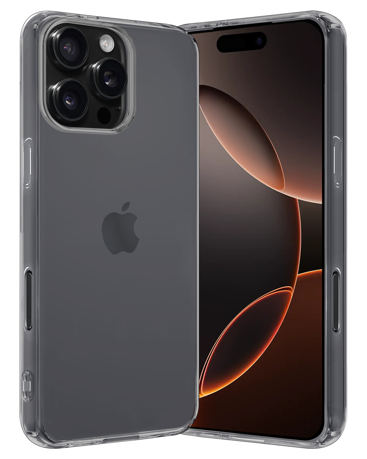 Nomfy Hoesje Geschikt voor iPhone 16 Pro Max Hoesje Siliconen Cover Case - Hoes Geschikt voor iPhone 16 Pro Max Hoes Back Case - Transparant