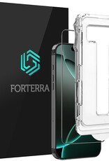 Forterra Screenprotector Geschikt voor iPhone 16 Pro Max Screenprotector Met Installatie Kit Flexibel Hybrid Full Cover - Screen Protector Geschikt voor iPhone 16 Pro Max Screenprotector Met Montage Frame Buigbaar Glas