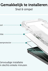 Forterra Screenprotector Geschikt voor iPhone 16 Pro Max Screenprotector Met Installatie Kit Flexibel Hybrid Full Cover - Screen Protector Geschikt voor iPhone 16 Pro Max Screenprotector Met Montage Frame Buigbaar Glas - 3 PACK