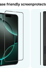 Forterra Screenprotector Geschikt voor iPhone 16 Pro Max Screenprotector Met Installatie Kit Flexibel Hybrid Full Cover - Screen Protector Geschikt voor iPhone 16 Pro Max Screenprotector Met Montage Frame Buigbaar Glas - 3 PACK