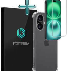Forterra Forterra iPhone 16 Plus Hoesje Shockproof Met Screenprotector Met Dichte Notch