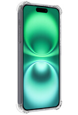 Forterra Hoesje Geschikt voor iPhone 16 Plus Case Shockproof Siliconen Hoes Met 2x Screenprotector - Hoes Geschikt voor iPhone 16 Plus Hoesje Shock Proof Back Cover - Transparant