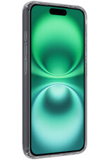 Forterra Hoesje Geschikt voor iPhone 16 Case Siliconen Hoes Met Screenprotector - Hoes Geschikt voor iPhone 16 Hoesje Back Cover - Transparant