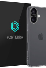 Forterra Hoesje Geschikt voor iPhone 16 Plus Case Siliconen Hoes - Hoes Geschikt voor iPhone 16 Plus Hoesje Back Cover - Transparant