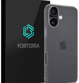 Forterra Forterra iPhone 16 Plus Hoesje Siliconen - Transparant