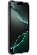 Forterra Hoesje Geschikt voor iPhone 16 Pro Case Siliconen Hoes - Hoes Geschikt voor iPhone 16 Pro Hoesje Back Cover - Transparant