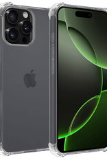 BASEY. Hoes Geschikt voor iPhone 16 Pro Hoesje Shock Proof Case Hoes Siliconen - Hoesje Geschikt voor iPhone 16 Pro Hoes Cover Shockproof - Transparant