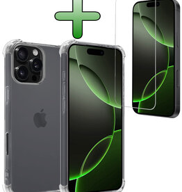 BASEY. BASEY. iPhone 16 Pro Max Hoesje Shockproof Met Screenprotector Met Dichte Notch
