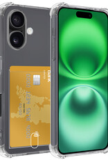 BASEY. Hoes Geschikt voor iPhone 16 Hoesje Shock Proof Case Hoes - Hoesje Geschikt voor iPhone 16 Hoes Cover Shockproof - Transparant